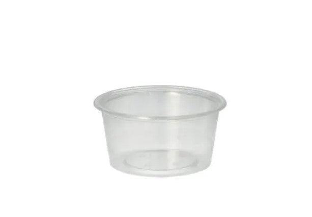 Dressingbecher, PP rund 80 ml Ø 7,1 cm · 3,5 cm transparent, 20x50 Stück