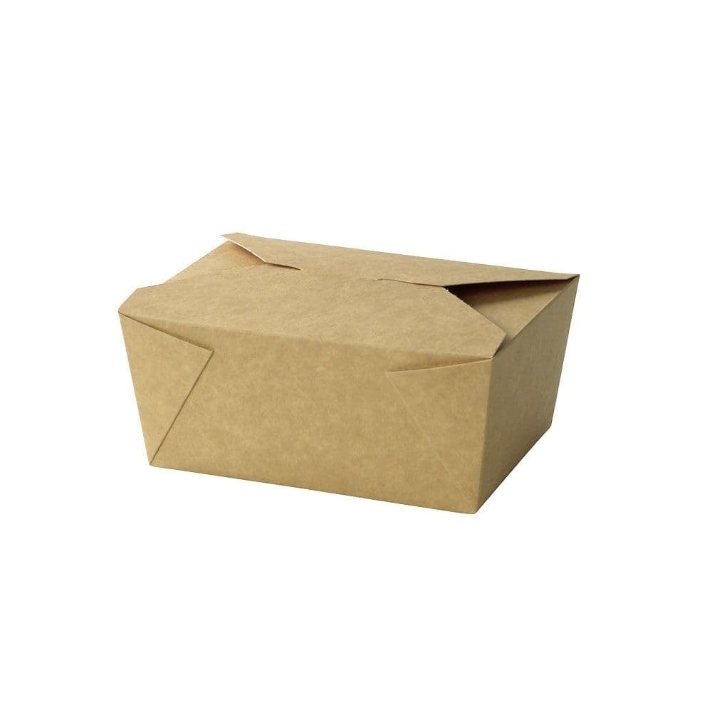 Take-Away Karton mit Faltdeckel braun 1200ml 200Stk.