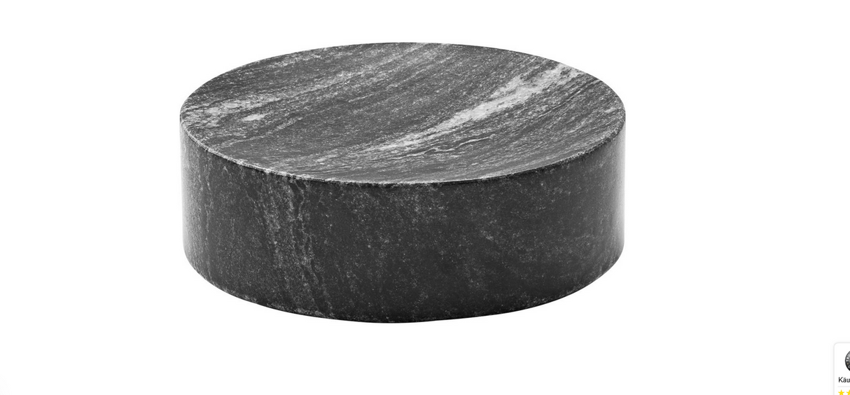 PLAYGROUND Marmor / Marble  - Plateau rund schwarz 13cm - (1 Stück)