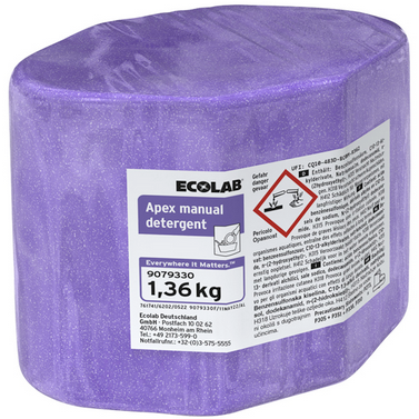ECOLAB Apex Manual Detergent Handspülmittel in Blockform 2x1,36kg