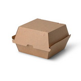 Take-away-Burger-Boxen 16,8 x 15,4 x 9,8 cm, Kraftkarton, braun 200 Stk. (inkl. Lizenzgebühr)