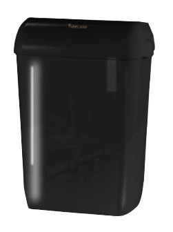 TUBELESS Abfallbehälter (43 Liter), schwarz/eisblau