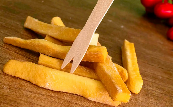Papstar Pommes Holzgabeln "pure" 8,5 cm, 1.000 Stück