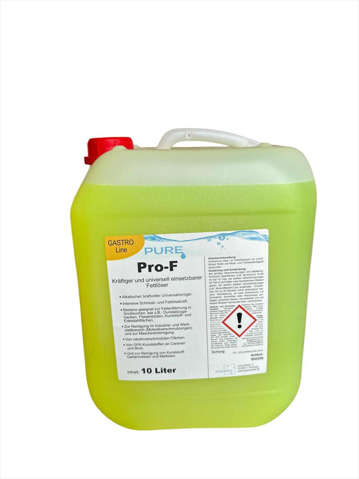 PURE Pro-F, Kraftreiniger- und Fettlöser, 10l