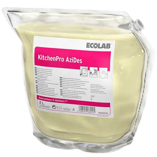 ECOLAB Kitchenpro Azides Hochkonzentrierter, saurer Desinfektionsreiniger 2x2,0L
