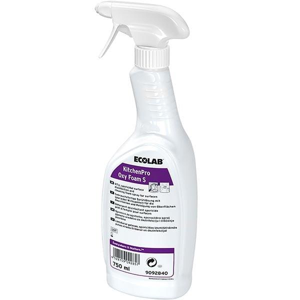 ECOLAB Kitchenpro Oxyfoam S Gebrauchsfertiges reinigendes Desinfektionsspray 6x0,75L