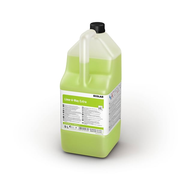 ECOLAB Lime-A-Way Extra flüssiger Entkalker für Spülmaschinen 2x5,0L