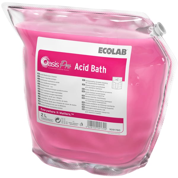 ECOLAB Oasis Pro Acid Bath Saurer Sanitär-& Badreiniger 2x2,0L