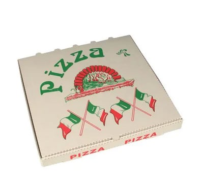 Pizzakarton "Pizza", 33x33x4cm, 100er Pack