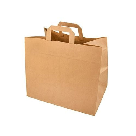 Kraftpapier-Tragetaschen L, 26x17x25 cm braun, 250 Stück