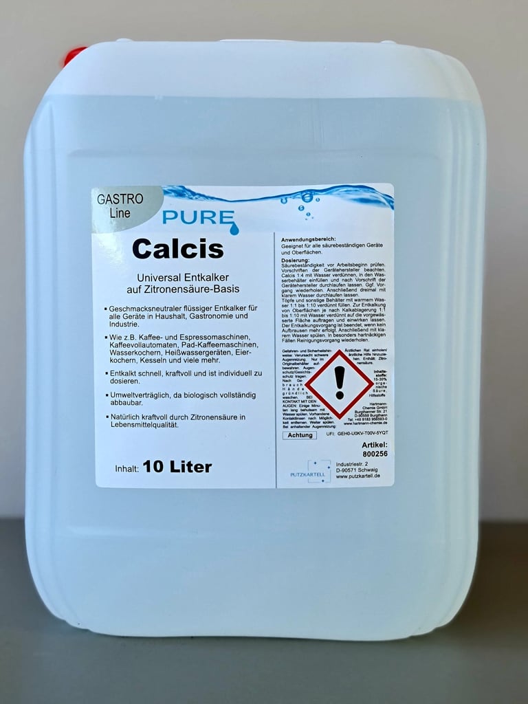PURE Calcis, Universalentkalker auf Zitronensäure-Basis, 10l