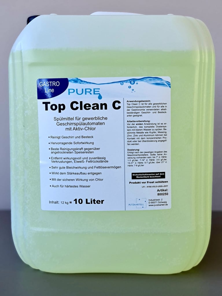 PURE Top Clean C, Aktivchlorhaltiger Geschirrreiniger, 10l