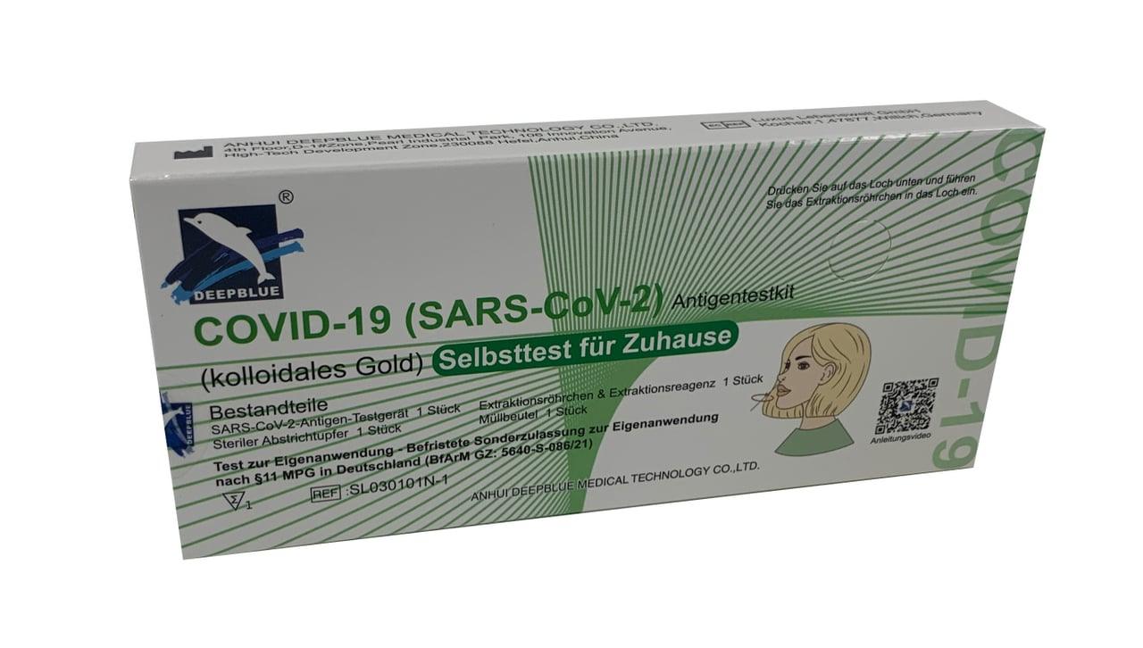 Antigen Schnelltest, einzeln verpackt, Deep Blue