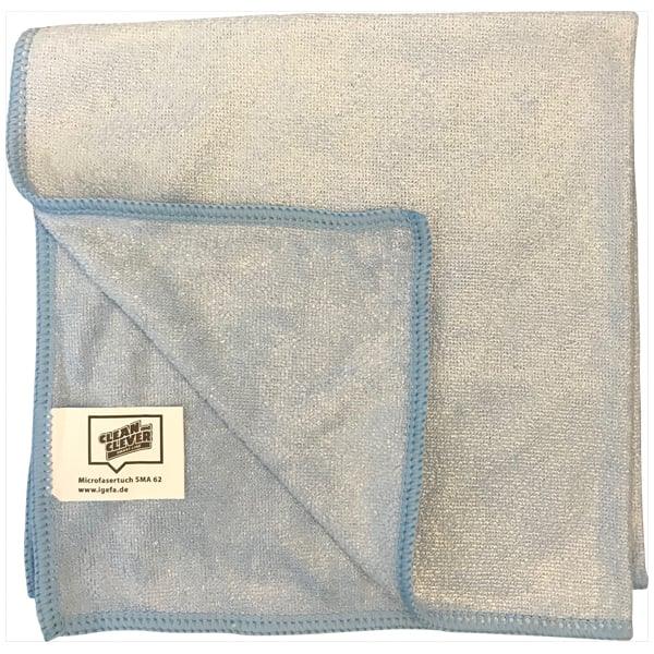 Clean&Clever SMA62 Microfasertuch 40x40 blau 25 Stk. je Paket