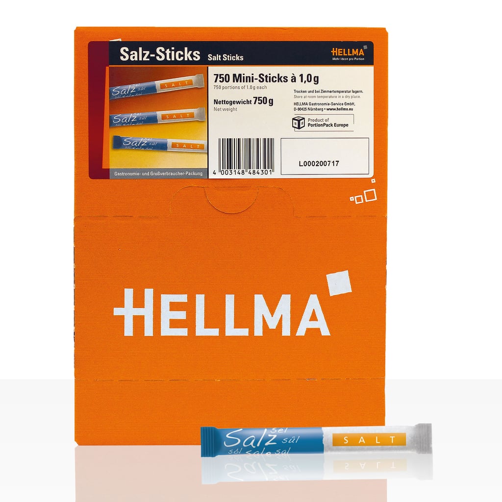 Hellma Salz Sticks, 750 x 1g je Karton