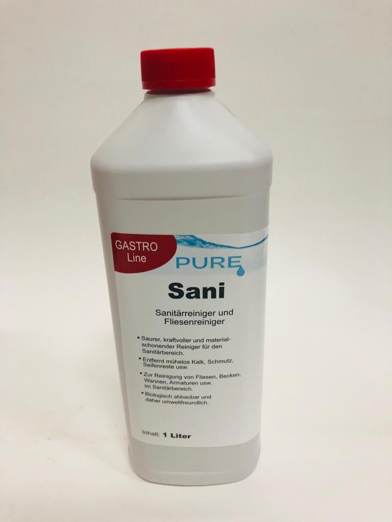 PURE Sani Sanitär- und Urinsteinlöser "rot" auf Amidosulfonsäure-Basis, 1l