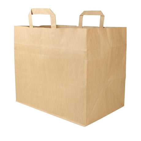 Papier Tragetasche 32x22x27cm braun 50Stk.