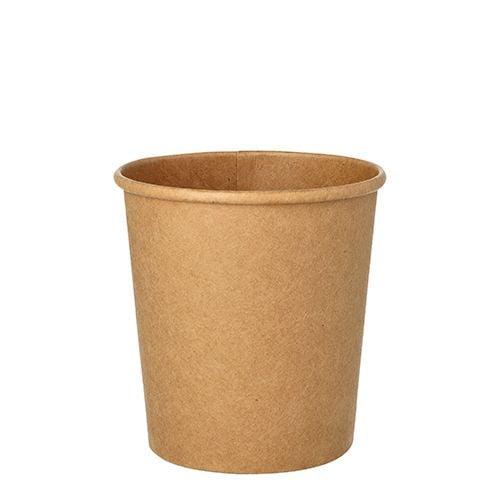 Suppenbecher, Pappe rund 470 ml Ø 9,8 cm · 10 cm braun, 500 Stk. (inkl. Lizenzgebühr)