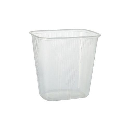 Papstar Verpackungsbecher, PP eckig, 500ml, transparent 1.000 Stk.