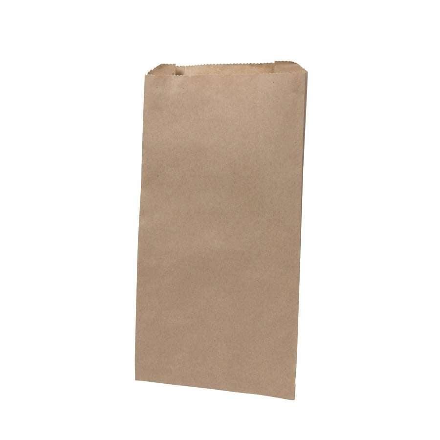 Papier-Flachbeutel 15 + 6 x 28 cm, braun, 1000 Stk.