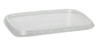 Papstar Deckel für Verpackungsbecher, eckig, 8,1x10,8cm, transparent 1.000 Stk.