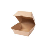 Kraftkarton Burger Boxen braun, 13 x 14 x 8cm, 400 Stk.